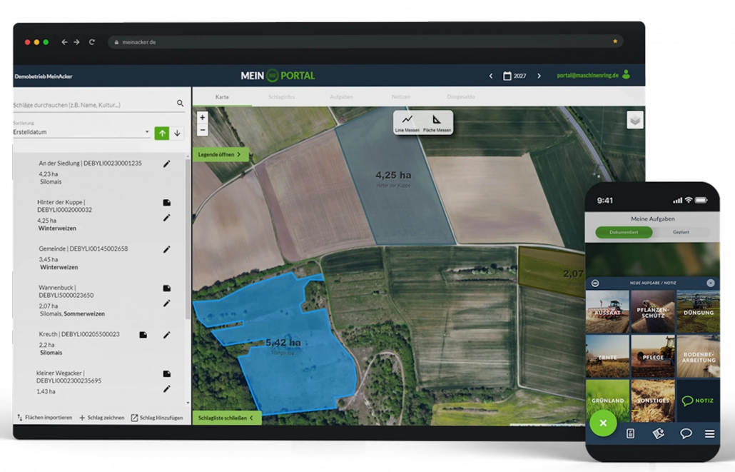 Einblick in MeinAcker